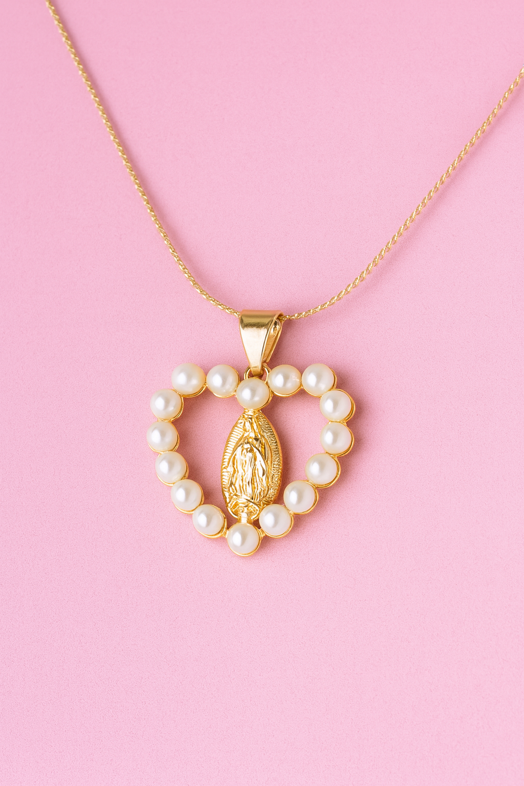 Colar Nossa Senhora Pérolas