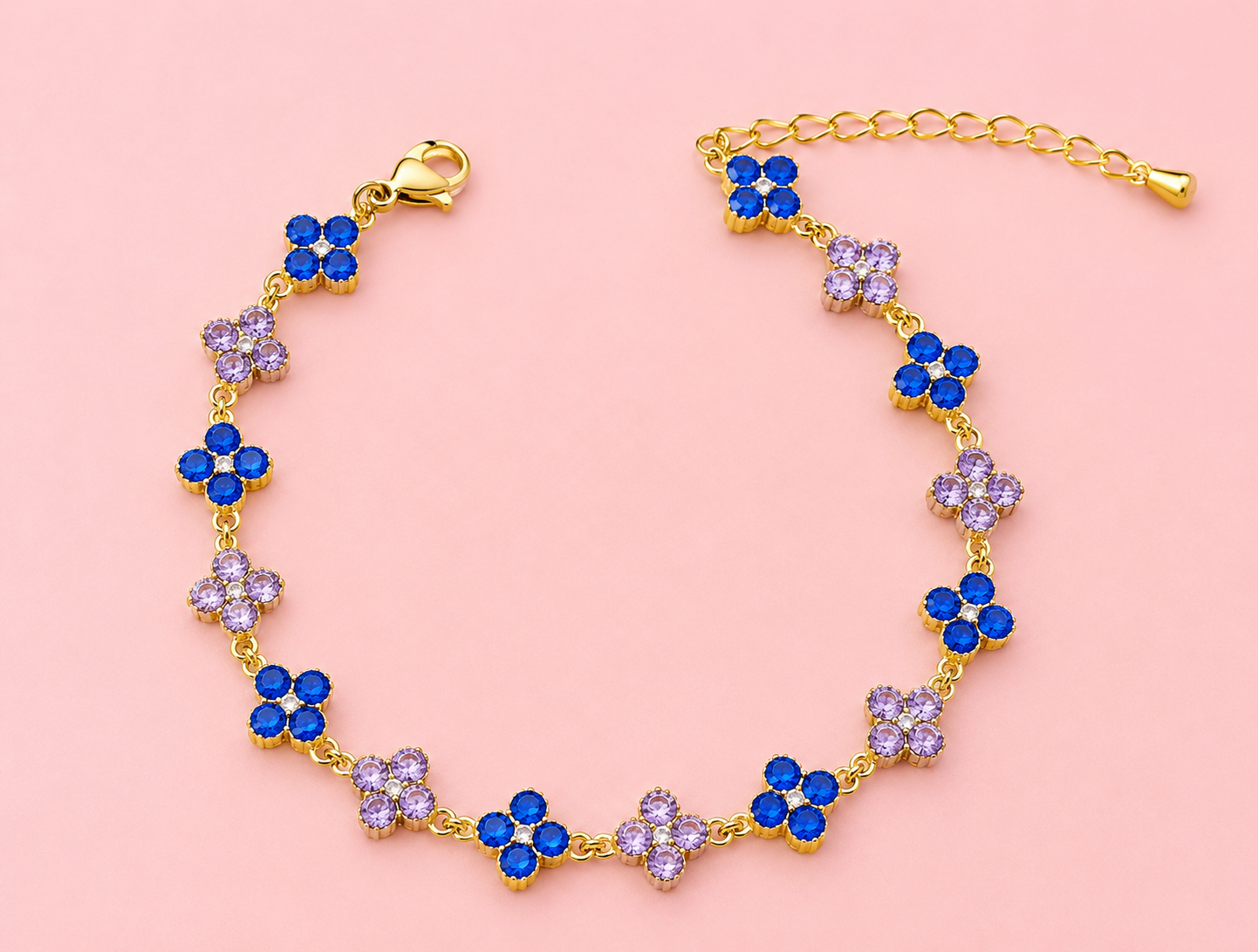 Pulseira trevo Lilac