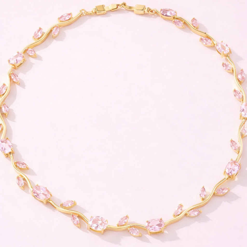 Colar Flora Pink