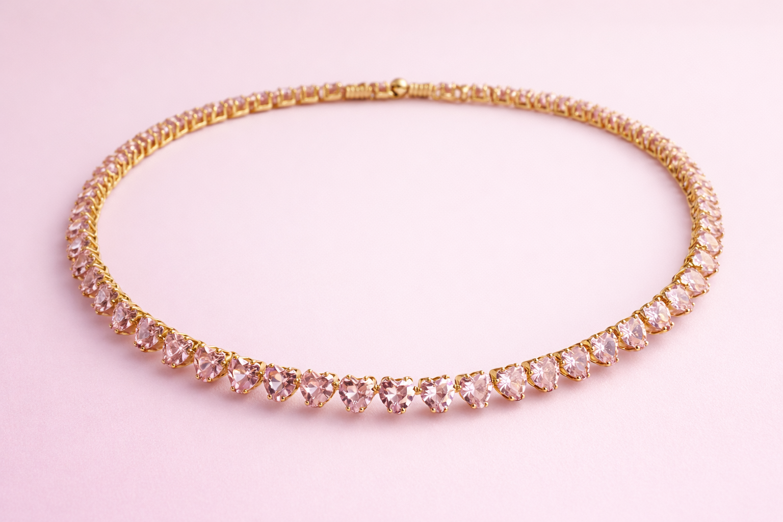 Choker Heart Pink
