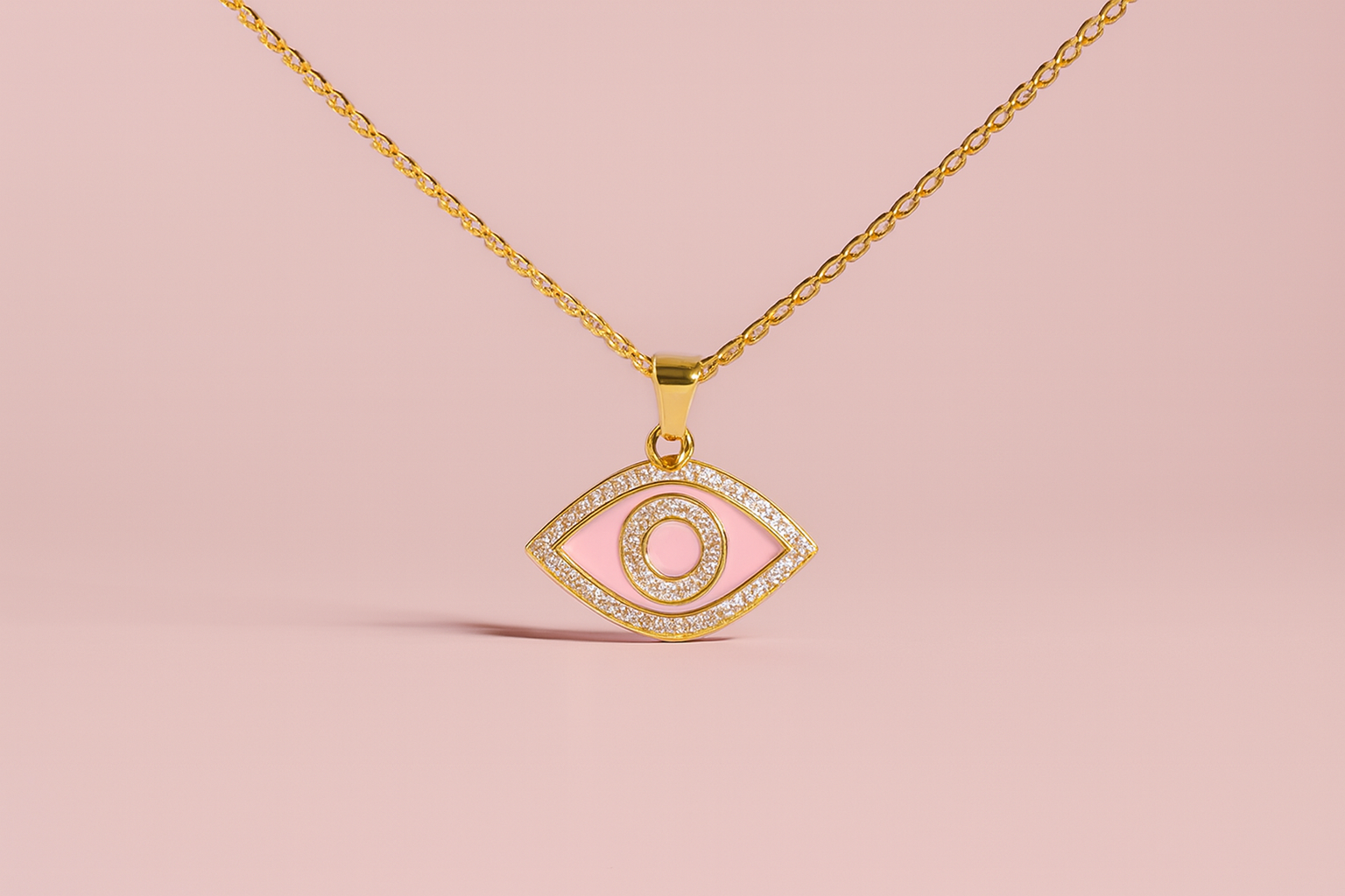 Colar Olho Pink